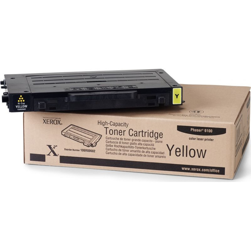 Xerox Toner Phaser 6100 Yellow